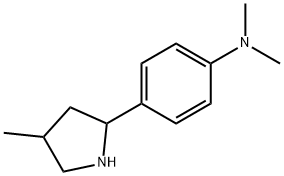 Benzenamine, N,N-dimethyl-4-(4-methyl-2-pyrrolidinyl)- (9CI) Structure