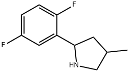Pyrrolidine, 2-(2,5-difluorophenyl)-4-methyl- (9CI),603069-11-0,结构式