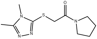 Pyrrolidine, 1-[[(4,5-dimethyl-4H-1,2,4-triazol-3-yl)thio]acetyl]- (9CI)|