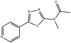 Acetamide, N-methyl-N-[5-(4-pyridinyl)-1,3,4-thiadiazol-2-yl]- (9CI) Struktur