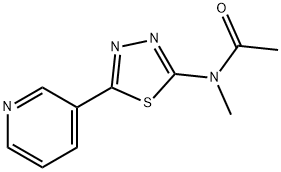 Acetamide, N-methyl-N-[5-(3-pyridinyl)-1,3,4-thiadiazol-2-yl]- (9CI) Structure