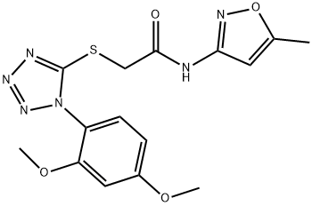 Acetamide, 2-[[1-(2,4-dimethoxyphenyl)-1H-tetrazol-5-yl]thio]-N-(5-methyl-3-isoxazolyl)- (9CI)|