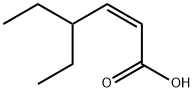 (Z)-4-ethylhex-2-enoic acid Structure