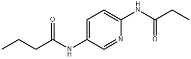 Butanamide, N-[6-[(1-oxopropyl)amino]-3-pyridinyl]- (9CI) Struktur