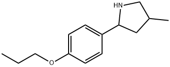 Pyrrolidine, 4-methyl-2-(4-propoxyphenyl)- (9CI) Structure