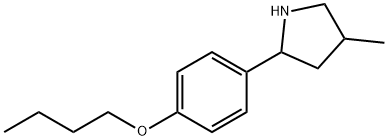 Pyrrolidine, 2-(4-butoxyphenyl)-4-methyl- (9CI) 结构式