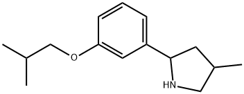 Pyrrolidine, 4-methyl-2-[3-(2-methylpropoxy)phenyl]- (9CI) Struktur