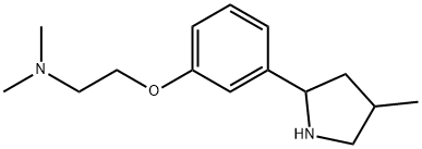 Ethanamine, N,N-dimethyl-2-[3-(4-methyl-2-pyrrolidinyl)phenoxy]- (9CI) Struktur