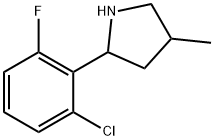 Pyrrolidine, 2-(2-chloro-6-fluorophenyl)-4-methyl- (9CI) Structure