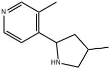 Pyridine, 3-methyl-4-(4-methyl-2-pyrrolidinyl)- (9CI) Struktur
