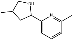 Pyridine, 2-methyl-6-(4-methyl-2-pyrrolidinyl)- (9CI) Struktur