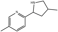 Pyridine, 5-methyl-2-(4-methyl-2-pyrrolidinyl)- (9CI) Structure