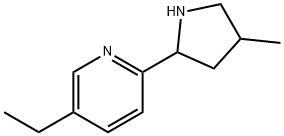 Pyridine, 5-ethyl-2-(4-methyl-2-pyrrolidinyl)- (9CI) Struktur