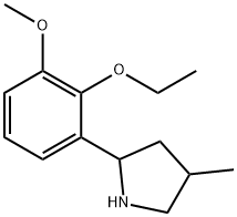 Pyrrolidine, 2-(2-ethoxy-3-methoxyphenyl)-4-methyl- (9CI) Struktur