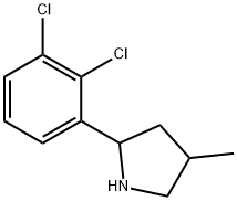 Pyrrolidine, 2-(2,3-dichlorophenyl)-4-methyl- (9CI) 结构式