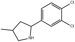 Pyrrolidine, 2-(3,4-dichlorophenyl)-4-methyl- (9CI) Struktur