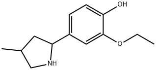 Phenol, 2-ethoxy-4-(4-methyl-2-pyrrolidinyl)- (9CI) Struktur