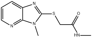 Acetamide, N-methyl-2-[(3-methyl-3H-imidazo[4,5-b]pyridin-2-yl)thio]- (9CI) Struktur