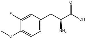 3-フルオロ-4-メトキシ-DL-フェニルアラニン 化学構造式