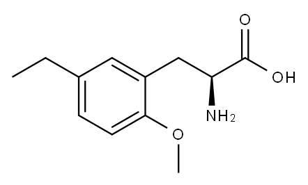Phenylalanine, 5-ethyl-2-methoxy- (9CI) Struktur