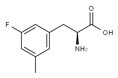 3-氟-5-甲基-DL-苯丙氨酸 结构式