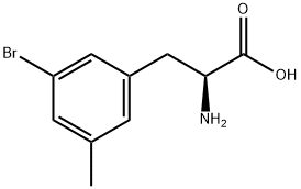 DL-3-Bromo-5-methylphenylalanine Struktur
