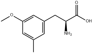 DL-3-Methoxy-5-methylphenylalanine Struktur