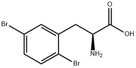 DL-2,5-Bromophenylalanine Struktur