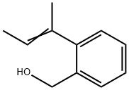 Benzenemethanol, 2-(1-methyl-1-propenyl)- (9CI) Struktur