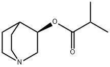 Propanoic acid, 2-methyl-, (3R)-1-azabicyclo[2.2.2]oct-3-yl ester (9CI) Structure