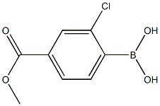 Methyl 4-borono-3-chlorobenzoate Structure