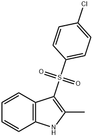 3-(4-chlorophenylsulfonyl)-2-methyl-1H-indole Struktur