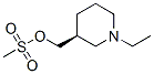 3-Piperidinemethanol,1-ethyl-,methanesulfonate(ester),(3S)-(9CI) Structure