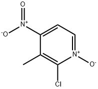 2-Chloro-3-methyl-4-nitropyridine 1-oxide Struktur