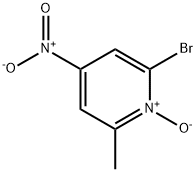 2-Bromo-6-methyl-4-nitropyridin-1-oxide 化学構造式