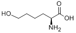 (S)-6-ヒドロキシノルロイシン 化学構造式