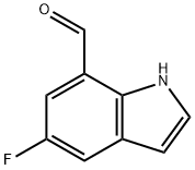 5-FLUORO-1H-INDOLE-7-CARBALDEHYDE Struktur