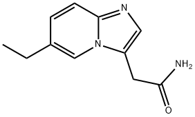 Imidazo[1,2-a]pyridine-3-acetamide, 6-ethyl- (9CI) Structure