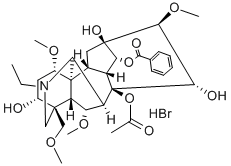 aconitine hydrobromide Struktur