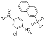 2-CHLORO-4-NITROBENZENEDIAZONIUM 2-NAPHTHALENESULFONATE Struktur