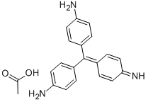 乙酸副玫瑰苯胺,6035-94-5,结构式