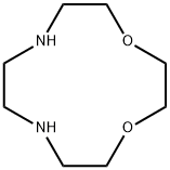1,4-ジオキサ-7,10-ジアザシクロドデカン 化学構造式
