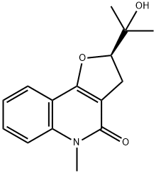 (2R)-2-(1-Hydroxy-1-methylethyl)-5-methyl-2,3,4,5-tetrahydrofuro[3,2-c]quinoline-4-one Structure