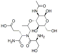 N-acetylmuramyl-serylisoglutamine Struktur