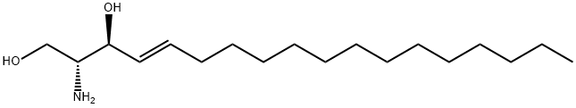 (2R,3S,4E)-2-アミノ-4-オクタデセン-1,3-ジオール 化学構造式