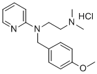 N-(4-methoxybenzyl-N',N'-dimethyl-N-2-pyridylethylenediamine monohydrochloride Structure
