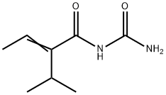 N-(Aminocarbonyl)-2-(1-methylethyl)-2-butenamide Structure