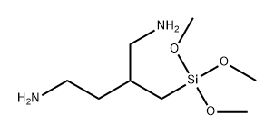 2-[(三甲氧基硅烷基)甲基]丁烷-1,4-二胺ANE-1,4-DIAMINE, 6037-49-6, 结构式