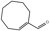 (E)-シクロオクト-1-エンカルブアルデヒド 化学構造式