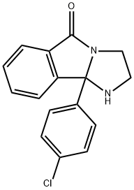 9B-(4-クロロフェニル)-1,2,3,9B-テトラヒドロ-5H-イミダゾ[2,1-A]イソインドール-5-オン 化学構造式